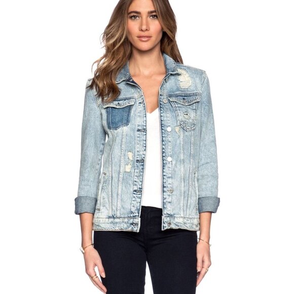 Maison Scotch Elongated Trucker Jacket Size 1/US Small - Picture 2 of 15